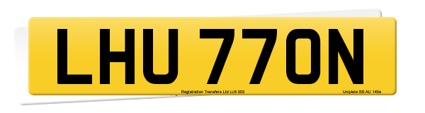 Registration number LHU 770N